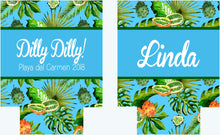 Load image into Gallery viewer, Palm Leaves Party Huggers. Tropical Wedding or Bachelorette Party Favors. Girl's Weekend Family Vacation Beach Favors.Beach Birthday