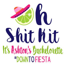 Load image into Gallery viewer, Fiesta Party Hangover Bags. Final Fiesta Oh Shit Kits! Bachelorette Mini Bag. Bride's Final fiesta Gift Bag. Fiesta Birthday or Vacation!