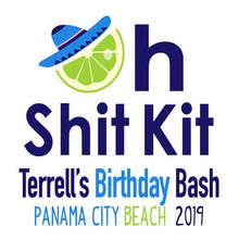 Load image into Gallery viewer, Fiesta Party Hangover Bags. Final Fiesta Oh Shit Kits! Bachelorette Mini Bag. Bride's Final fiesta Gift Bag. Fiesta Birthday or Vacation!