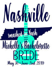 Load image into Gallery viewer, Nashville Personalized Tote Bag