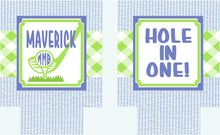 Load image into Gallery viewer, Golf Birthday Party Drink Huggers.Bachelor Party Beverage Insulators. Golf Shower or Birthday Party Favors. Golf themed Baby Shower favors!