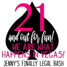 Load image into Gallery viewer, Birthday Party Bag. Vegas 21st Birthday Party Oh Shit Kits! 21st Birthday Hangover Kit. Birthday Favor Bags, Vegas Birthday Party Swag Bag.