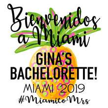 Load image into Gallery viewer, Pineapple Hangover Recovery Bag. Pineapple Oh Shit Kits! Bachelorette Mini Tote Bag. Custom EMPTY Hangover Tote Gift Bag. Bachelorette Tote!