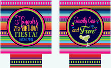 Load image into Gallery viewer, Fiesta Birthday Party Huggers. Fiesta 21 30 40 50 favors!Birthday Fiesta Party Favors. Fiesta Birthday Party Favors! Dirty 30 Fiesta!
