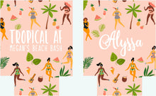 Load image into Gallery viewer, Girls on the Beach Slim Can Party Huggers.Slim Can Birthday or Bachelorette. Beach Bachelorette or Birthday Favors. Girls Weekend too!