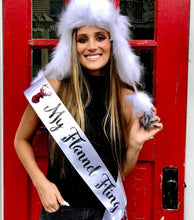 Load image into Gallery viewer, Flannel Fling 4" Satin Sash. Plaid Birthday. Bride to be Sash. Bachelorette Party Plaid Ring Satin Sash. Bride Flannel Sash. Fall Bride Sash