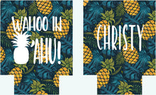 Load image into Gallery viewer, Pineapple Party Huggers. Tropical Bachelorette or Birthday Favors.Custom Pineapple Huggers. Charleston, Miami, Cabo, Hawaii! Girls Weekend!