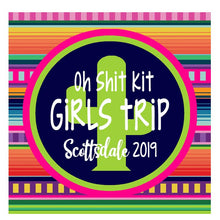 Load image into Gallery viewer, Mexican Fiesta Hangover Bags. Final Fiesta Oh Shit Kits! Bachelorette Mini favor Bag. Final fiesta Gift Bag.