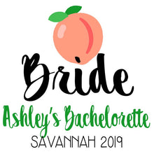 Load image into Gallery viewer, Peach Hangover Bags. Personalized Savannah Oh Shit Kits! Atlanta Mini Tote Bag. EMPTY Savannah Bachelorette Bag. Georgia Recovery bags