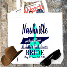 Load image into Gallery viewer, Nashville Personalized Tote Bag
