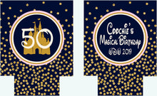 Load image into Gallery viewer, Polka Dot "Glitter" Huggers. Orlando Bachelorette or Birthday Huggers.Personalized Black or Navy Orlando Birthday Bachelorette Party Favors.
