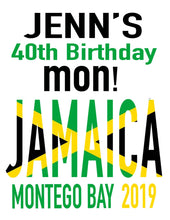 Load image into Gallery viewer, Jamaica Tote bag. Beach Party Favors! Jamaica Bachelorette or Girls Weekend Tote Bag. Beach Party Favor Bag. Jamaica Wedding favors!