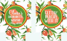Load image into Gallery viewer, Savannah Party Huggers. Savannah Bachelorette or Birthday Peach Party Favors. Personalized Atlanta Party Favors. Savannah Girls weekend!