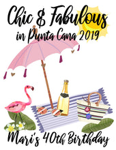 Load image into Gallery viewer, Large Pastel Beach Personalized Tote Bag