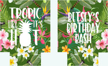 Load image into Gallery viewer, Tropical Jungle Huggers. Tropical Bachelorette or Birthday Favors. Beach Party Huggers. Charleston, Miami, Cabo, Hawaii! Girls Weekend!