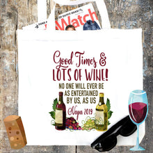 Load image into Gallery viewer, Wine Party Personalized Tote Bag