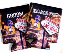Load image into Gallery viewer, Vegas Party Huggers. Guy's vegas Birthday Favors! Las Vegas Bachelorette Party.Vegas Bachelor Party Favors. Vegas 21st Birthday Favors.