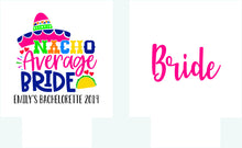 Load image into Gallery viewer, Fiesta 4" Bridal Sash. Final Fiesta. Nacho Average Bride Sash.Bride to be Sash. Fiesta Bridal Shower Sash. Quinceanera Satin Sash.