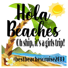 Load image into Gallery viewer, Palm Tree Hangover bag. Beach Party Oh Shit Kits! Beach Bachelorette or Birthday Mini Tote Bag. Custom Tropical Favor Bag. Florida Caribbean