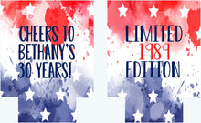 Load image into Gallery viewer, USA Party Huggers. Red White and Blue Party Favors! USA Bachelor Party Gifts. America Birthday Party Favors. Bachelorette Weekend Huggers.