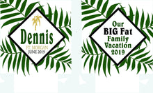 Load image into Gallery viewer, Palm Leaves Party Huggers. Tropical Wedding or Bachelorette Party Favors. Girl's Beach Weekend Favors. Family Vacation Beach Favors.