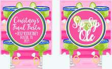 Load image into Gallery viewer, Rings and Ritas Bachelorette or Birthday Party Huggers. Tropical Bachelorette Party Huggers. Bachelorette Fiesta Party Favors.