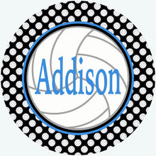 Load image into Gallery viewer, Personalized Volleyball Bag Tag. Perfect Volleyball player gift. Great Volleyball team gift. Monogrammed Volleyball Tag!