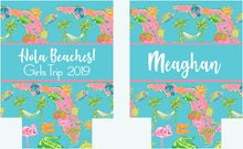 Load image into Gallery viewer, Florida Huggers. Bachelorette/ Birthday Party Can coolies. Monogrammed Florida Party Favors. Personalized Florida Huggies!