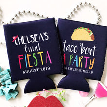 Load image into Gallery viewer, Fiesta Party Huggers. Fiesta Vacation or Girls Weekend. Mexican Fiesta Party Favors. Fiesta Birthday Party Favors! Bachelorette Fiesta!