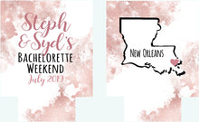 Load image into Gallery viewer, Rose Gold Party Huggers. Rose Gold Birthday or Bachelorette Huggers. Personalized Rose Gold Birthday. Rose Gold Party Favors!