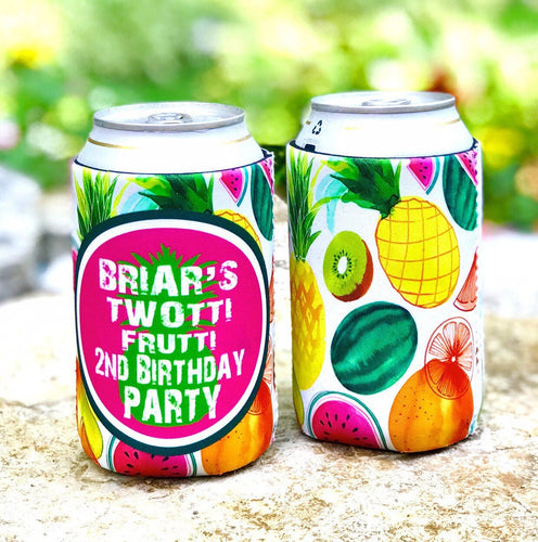 Tropical Fruit Party Huggers. Tropical Wedding or Bachelorette Party Favors. Girl's Weekend Family Vacation Beach Favors.Beach Birthday
