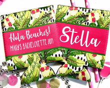 Load image into Gallery viewer, Tropical pineapple Party Huggers. Tropical Wedding or Bachelorette Party Favors. Girl's Weekend Family Vacation Beach Favors.Beach Birthday