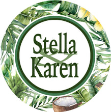 Load image into Gallery viewer, Tropical Dorm Room Signs. Dorm Door Sign.Personalized Graduation gift. Great Dorm Room decoration. Roommate sign too! Palm Leaves Dorm Decor