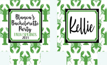 Load image into Gallery viewer, Lobster Party Huggers. Bachelorette or Birthday Lobster Coolies. Lobster Party Favors. Lobster Family Vacation or Wedding favors.