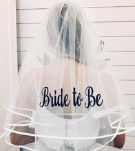 Load image into Gallery viewer, Glitter Bride to Be Veil