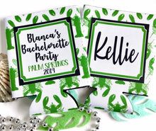 Load image into Gallery viewer, Lobster Party Huggers. Bachelorette or Birthday Lobster Coolies. Lobster Party Favors. Lobster Family Vacation or Wedding favors.
