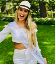 Load image into Gallery viewer, Bride Shot 4" Satin Sash