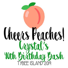 Load image into Gallery viewer, Peach Hangover Bags. Personalized Savannah Oh Shit Kits! Atlanta Mini Tote Bag. EMPTY Savannah Bachelorette Bag. Georgia Recovery bags