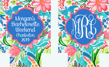 Load image into Gallery viewer, Floral Party Favors. Tropical Flowers Huggers. Custom Birthday or Bachelorette Party Favors.Girl's Weekend Favors.Charleston, Asheville