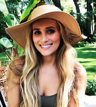 Load image into Gallery viewer, Beach Party Hat |Birthday Girl Hat |Birthday Favors | Bride Beach Hat | Dirty 30/ Bride to Be/ Floppy Beach Hat/Birthday Gift/Glitter