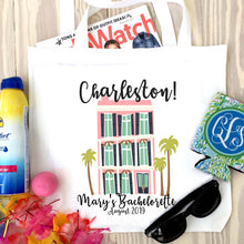 Load image into Gallery viewer, Beach House Personalized Tote Bag
