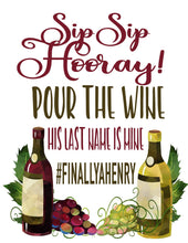 Load image into Gallery viewer, Wine Party Personalized Tote Bag