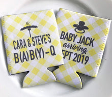 Load image into Gallery viewer, Baby Q Baby Shower. Custom Baby Shower Party! Baby Shower Favors. Gender Reveal Party Favors. Personalized Baby Q Favors! Baby Shower!