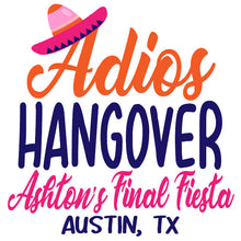 Load image into Gallery viewer, Fiesta Party Hangover Bags. Final Fiesta Oh Shit Kits! Bachelorette Mini Bag. Bride's Final fiesta Gift Bag. Fiesta Birthday or Vacation!