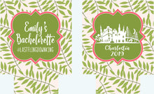 Load image into Gallery viewer, Palm Leaves Party Huggers. Charleston Wedding or Bachelorette Party Favors. Girl's Weekend Family Vacation Beach Favors.