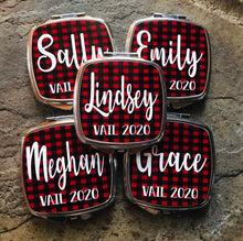 Load image into Gallery viewer, Champagne Buffalo Plaid Hangover Bags