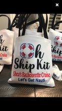 Load image into Gallery viewer, Oh Ship Nautical Hangover Recovery Bags. Cruise Vacation Favors. Custom Nautical Hangover Bag. Cruise Birthday favor bags. Cruise Party