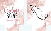 Load image into Gallery viewer, Rose Gold Party Huggers. Rose Gold Birthday or Bachelorette Huggers. Personalized Rose Gold Birthday. Rose Gold Party Favors!