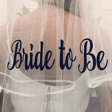 Load image into Gallery viewer, Glitter Bride to Be Veil