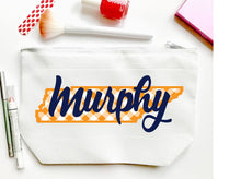 Load image into Gallery viewer, Tennessee Make up bag.Great Nashville Bachelorette or Girls Weekend Favors. Tennessee tote bag.Nashville Party Favors! Wedding Party Gifts!